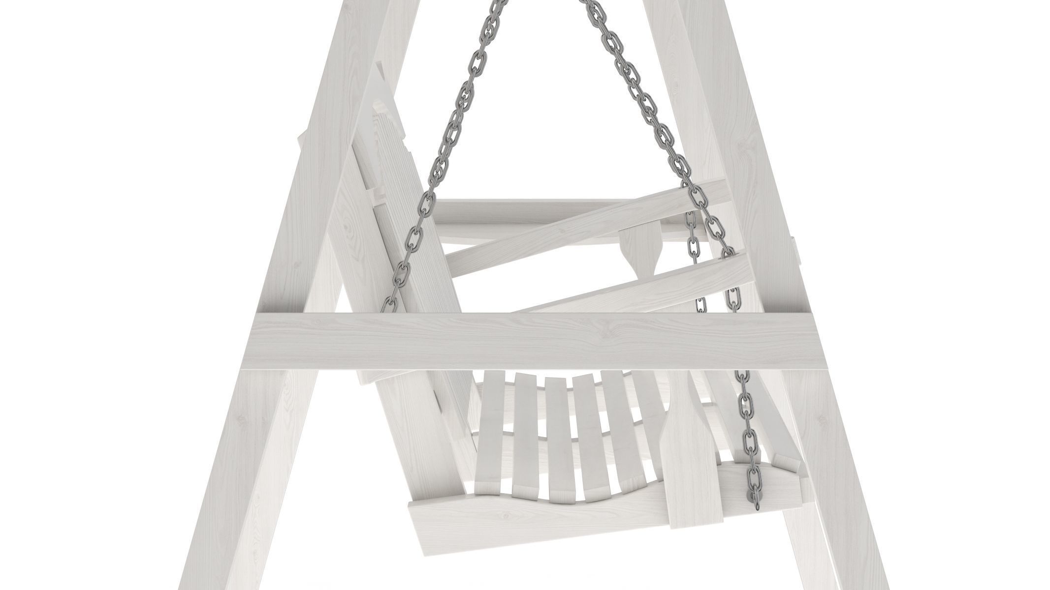 5 Wooden Swing Chairs Set 3D model_70