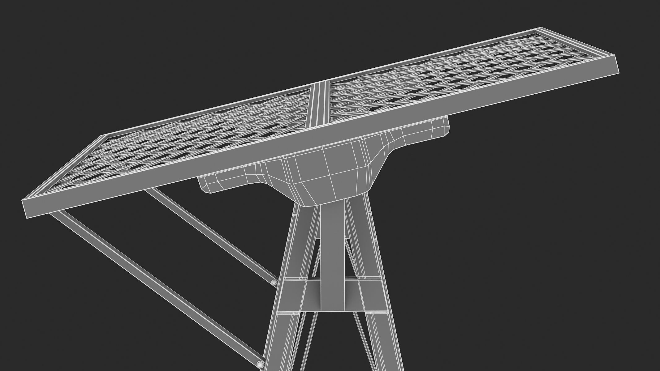 5 Wooden Swing Chairs Set 3D model_95