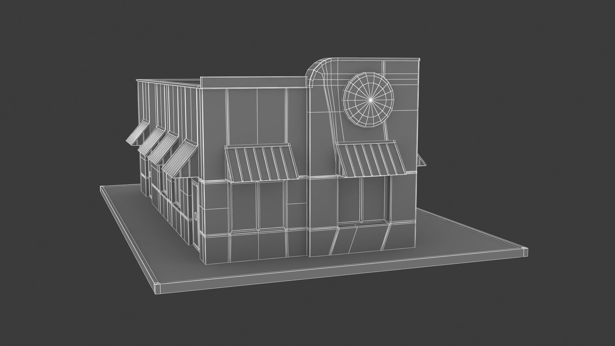Burger King Restaurant 01 3D model_6