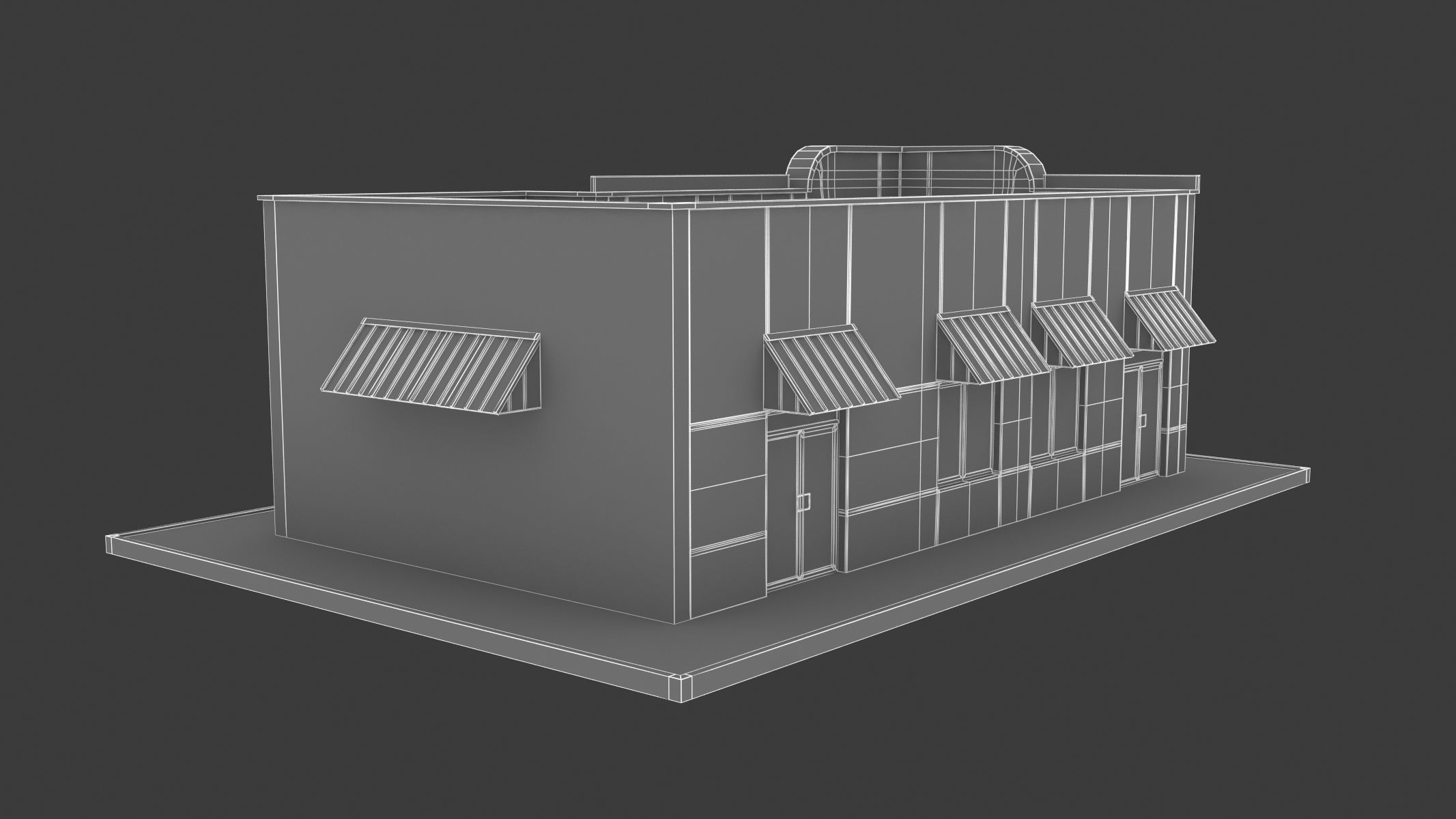 Burger King Restaurant 01 3D model_8