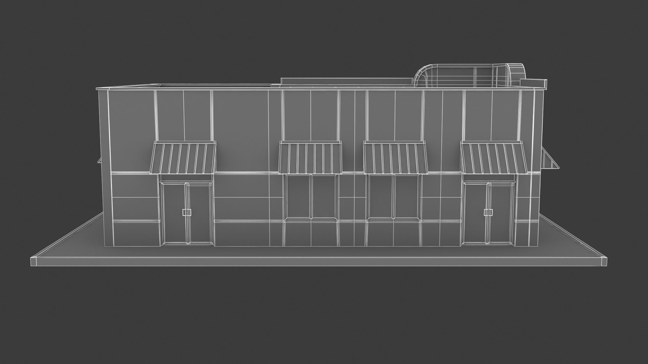 Burger King Restaurant 01 3D model_7