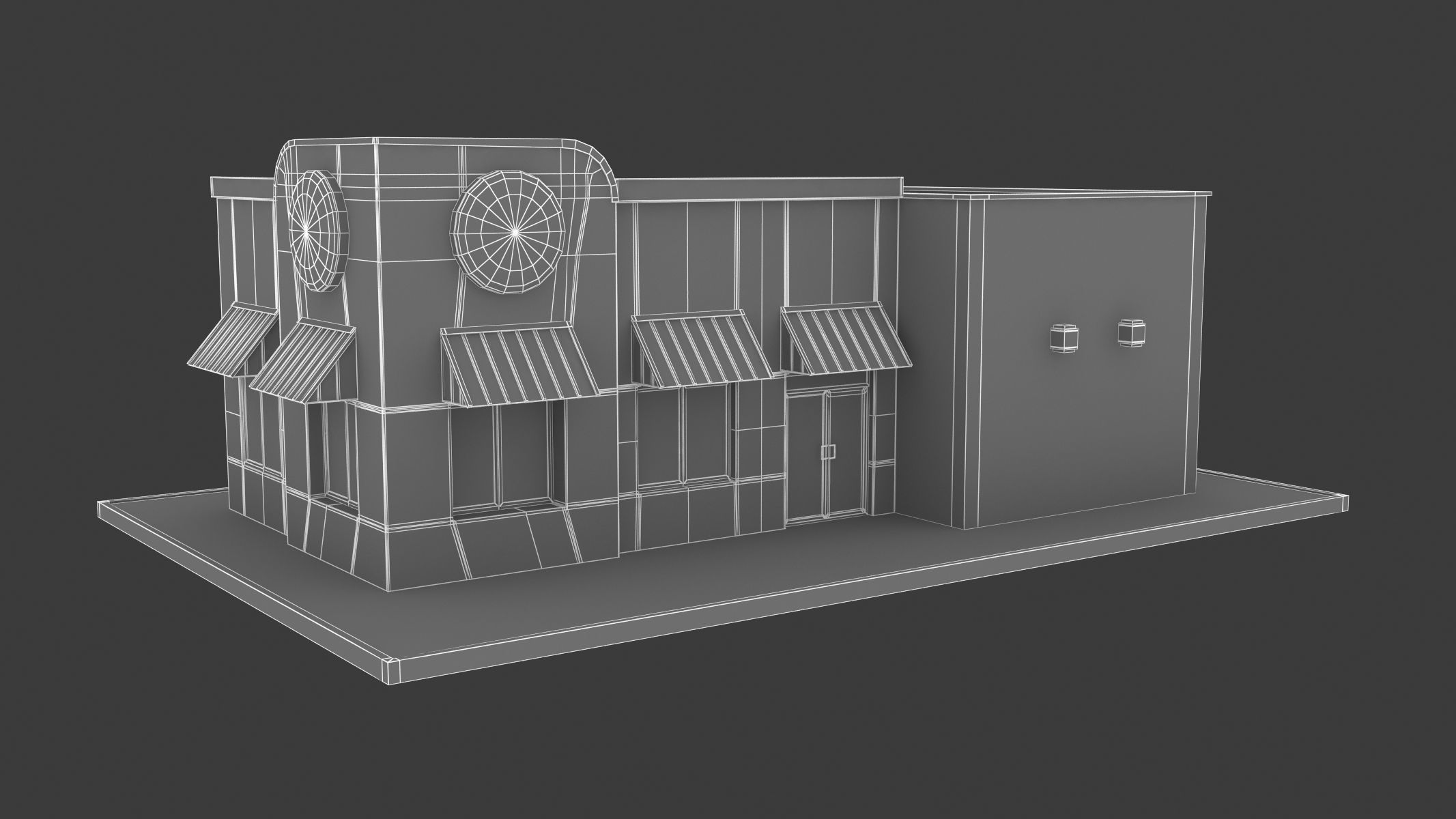 Burger King Restaurant 01 3D model_5