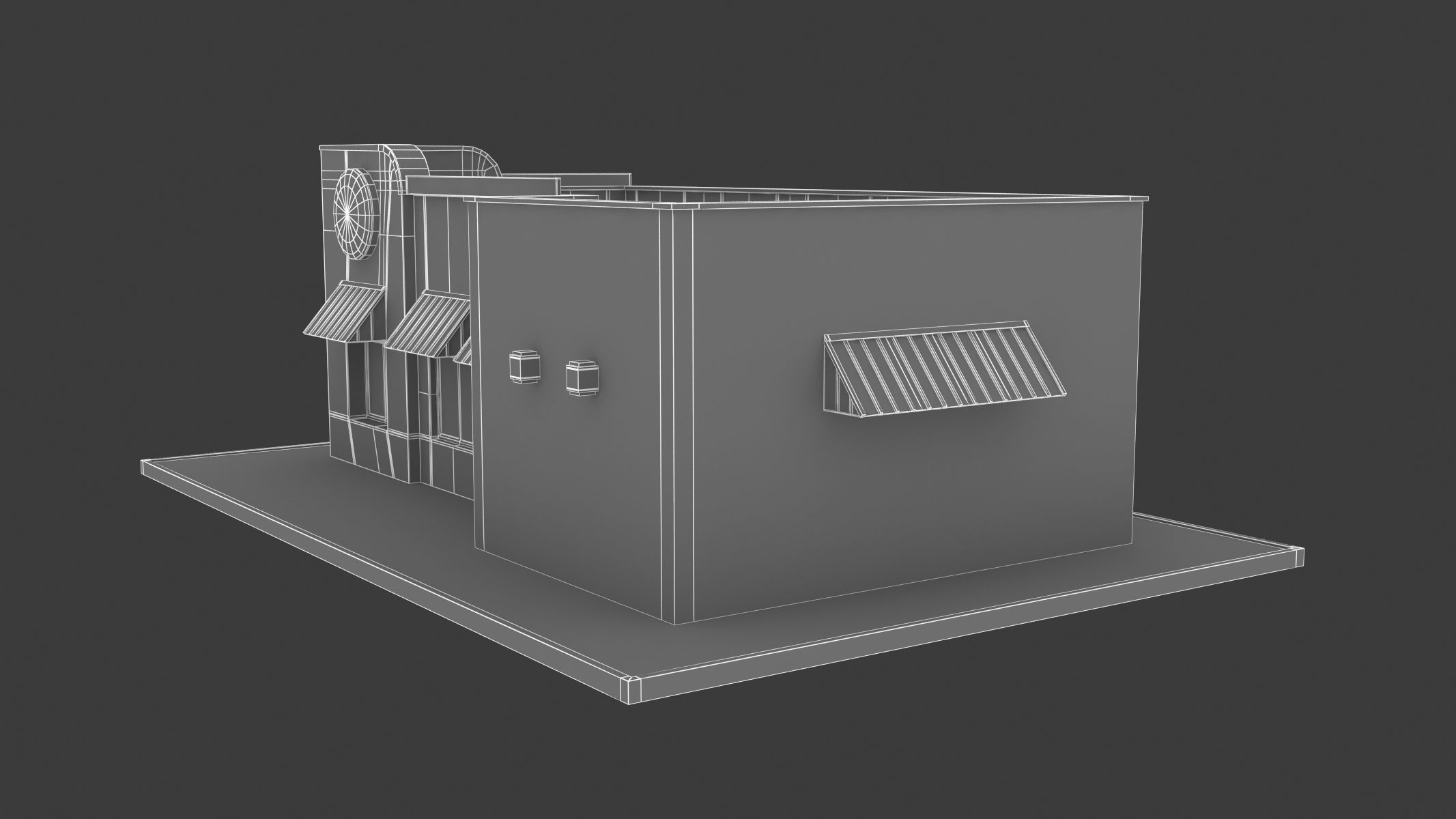 Burger King Restaurant 01 3D model_9