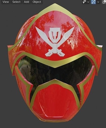 Kaizoku Sentai Gokaiger Gokai red 3D Printable cosplay Helmet 3D print model