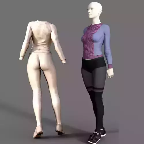 AMV Clothes2 Low-poly 3D model