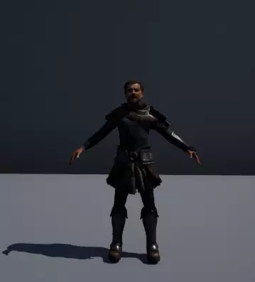 John the Warrior Free low-poly 3D model_0