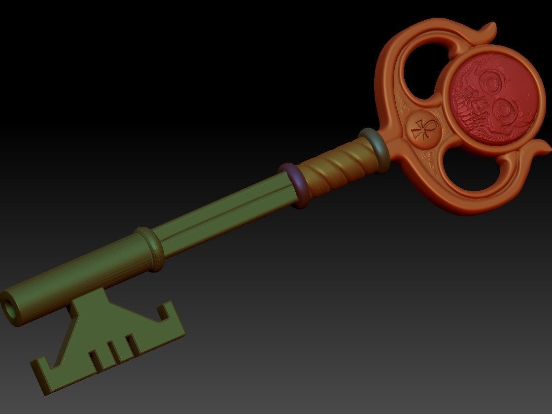 Locke and key Ghost key 3D model 3D printable CGTrader