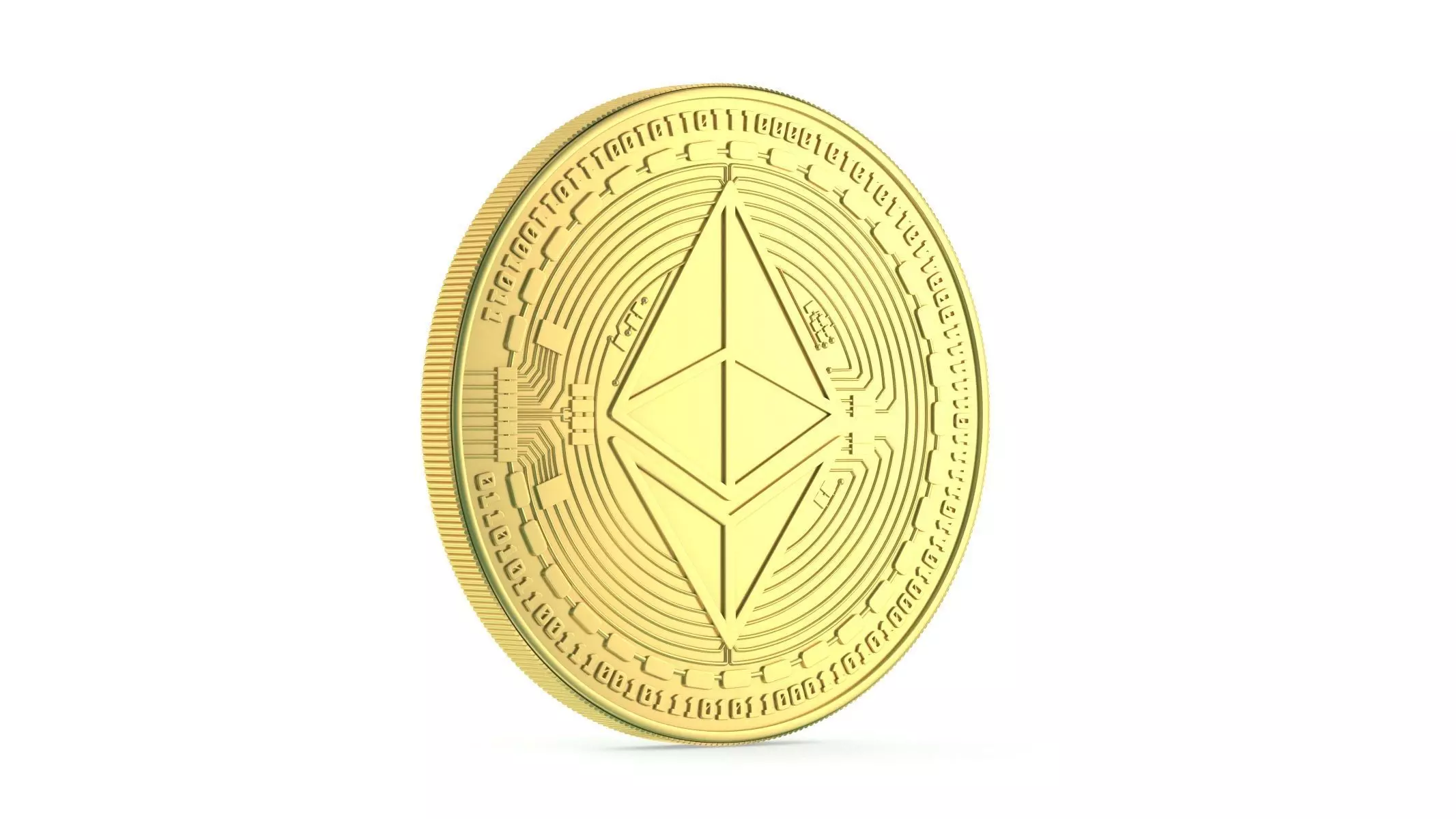 Ethereum Coin New 3D model_0