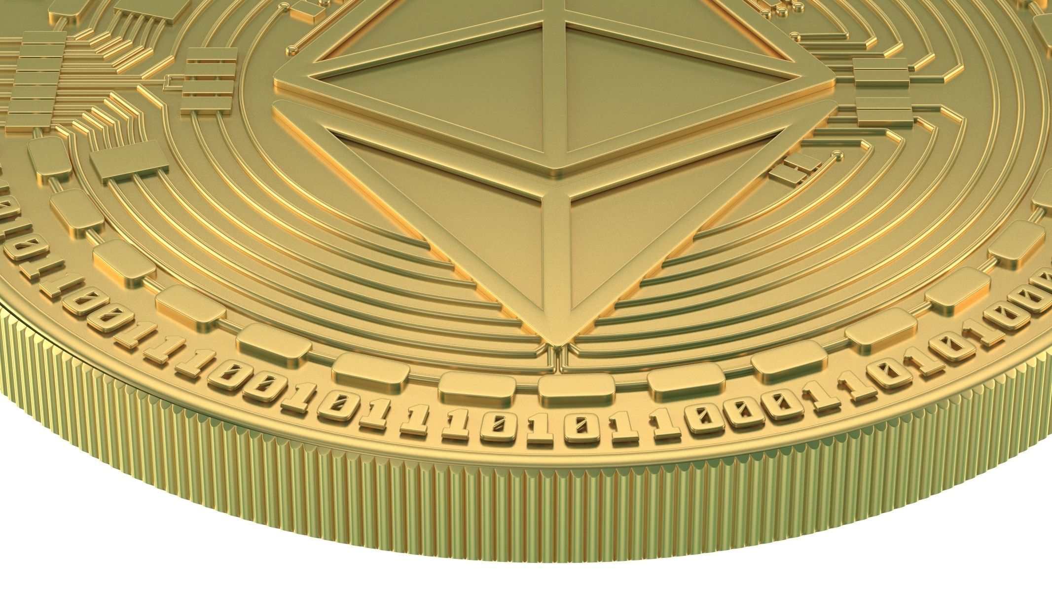 Ethereum Coin New 3D model_3