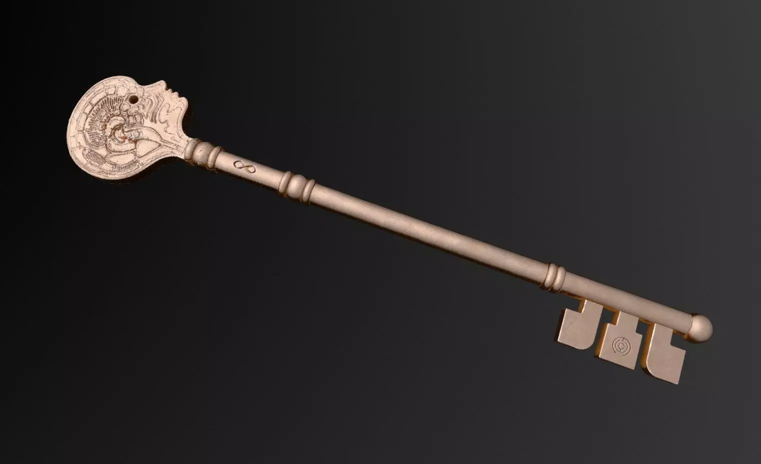 Locke and key Head key 3D print model