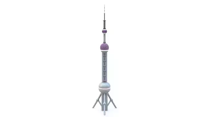Telecommunication Tower 08  3D model