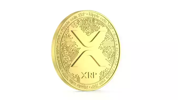XRP Coin 3D model