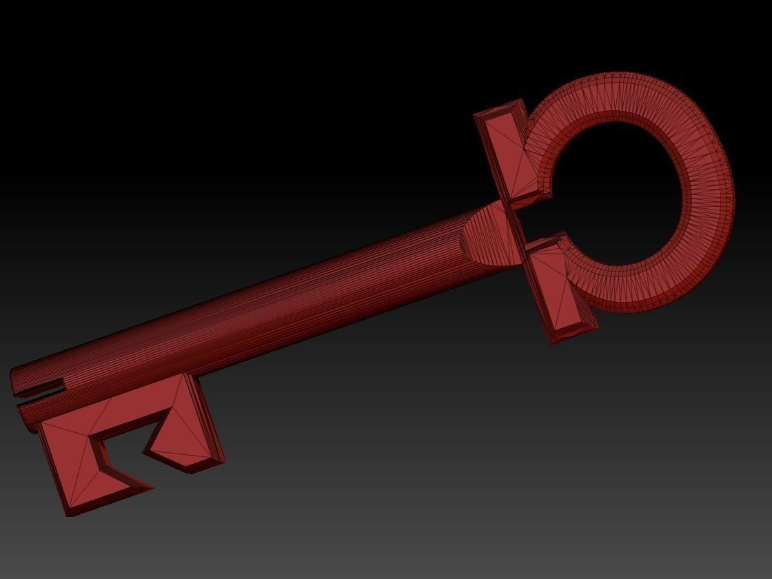 Locke and key Omega key 3D print model_3
