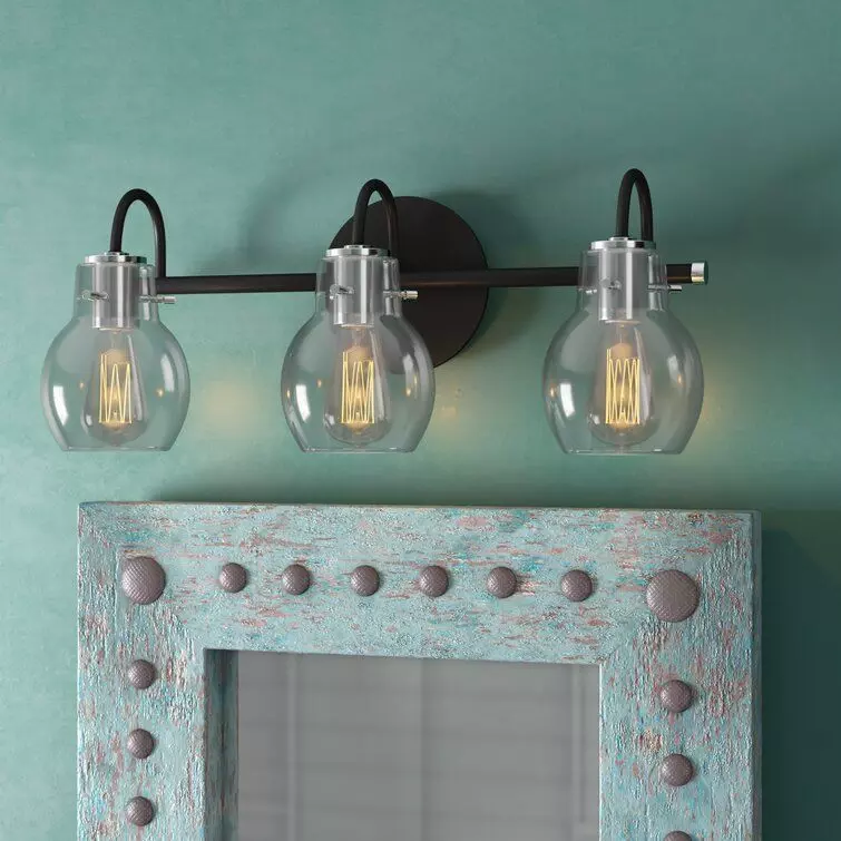 Halleck 3 - Light Dimmable Earth Black Vanity Light 3D model