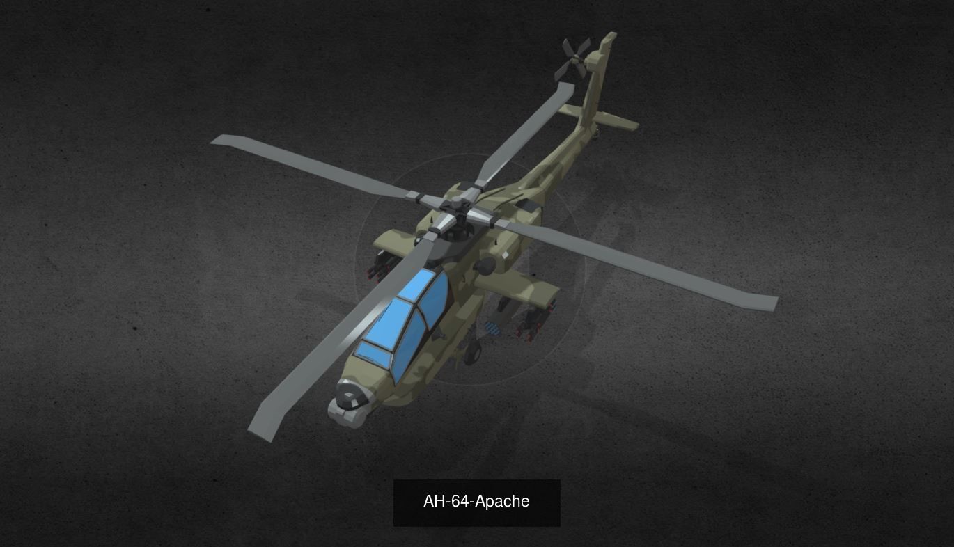 helicopter camouflage 3D Model Collection_1