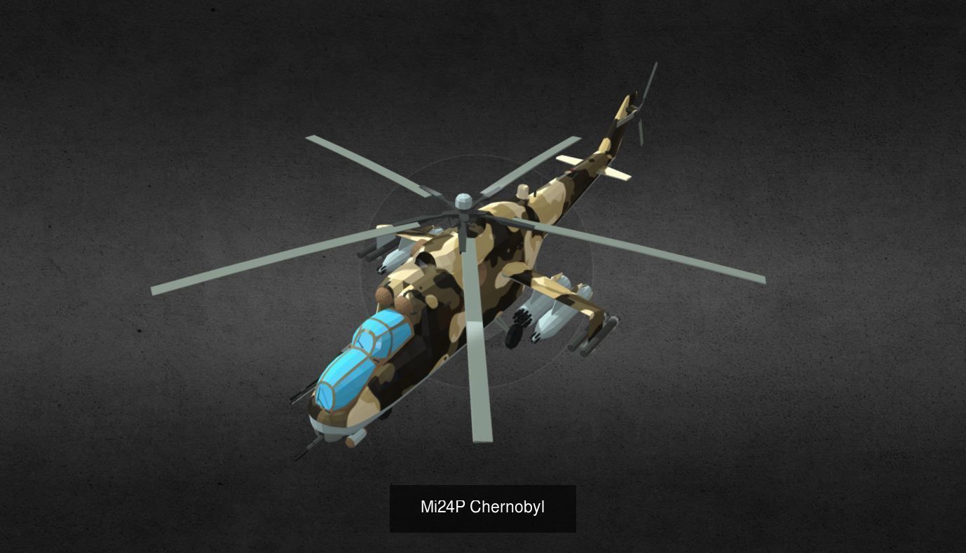 helicopter camouflage 3D Model Collection_4