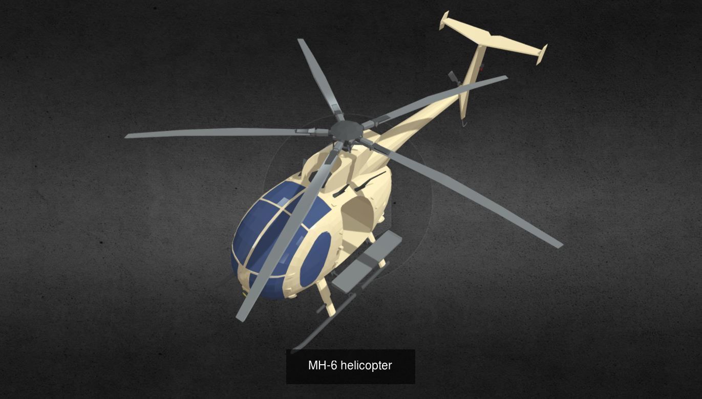 helicopter camouflage 3D Model Collection_7