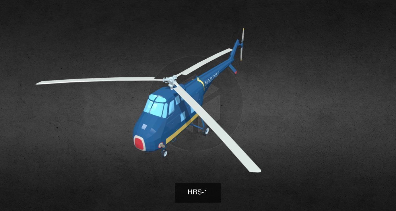 helicopter camouflage 3D Model Collection_5