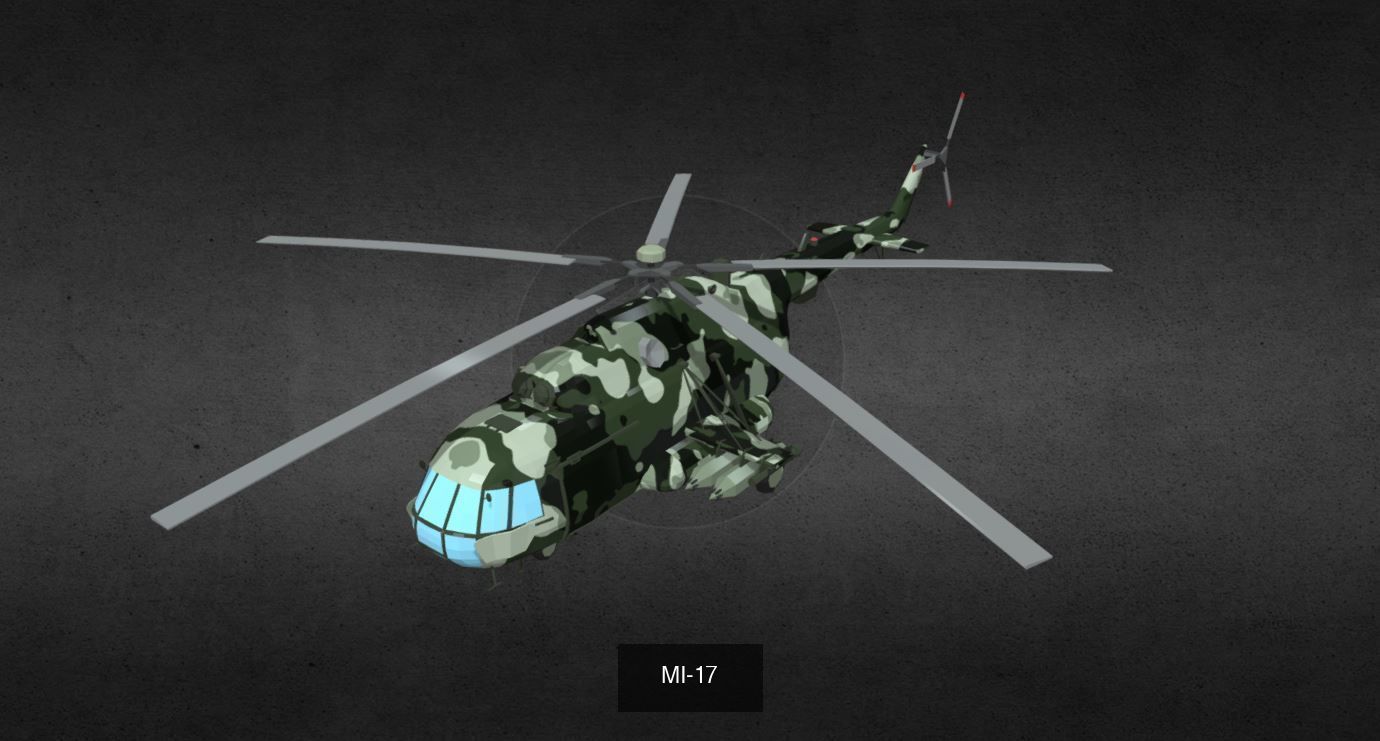 helicopter camouflage 3D Model Collection_3
