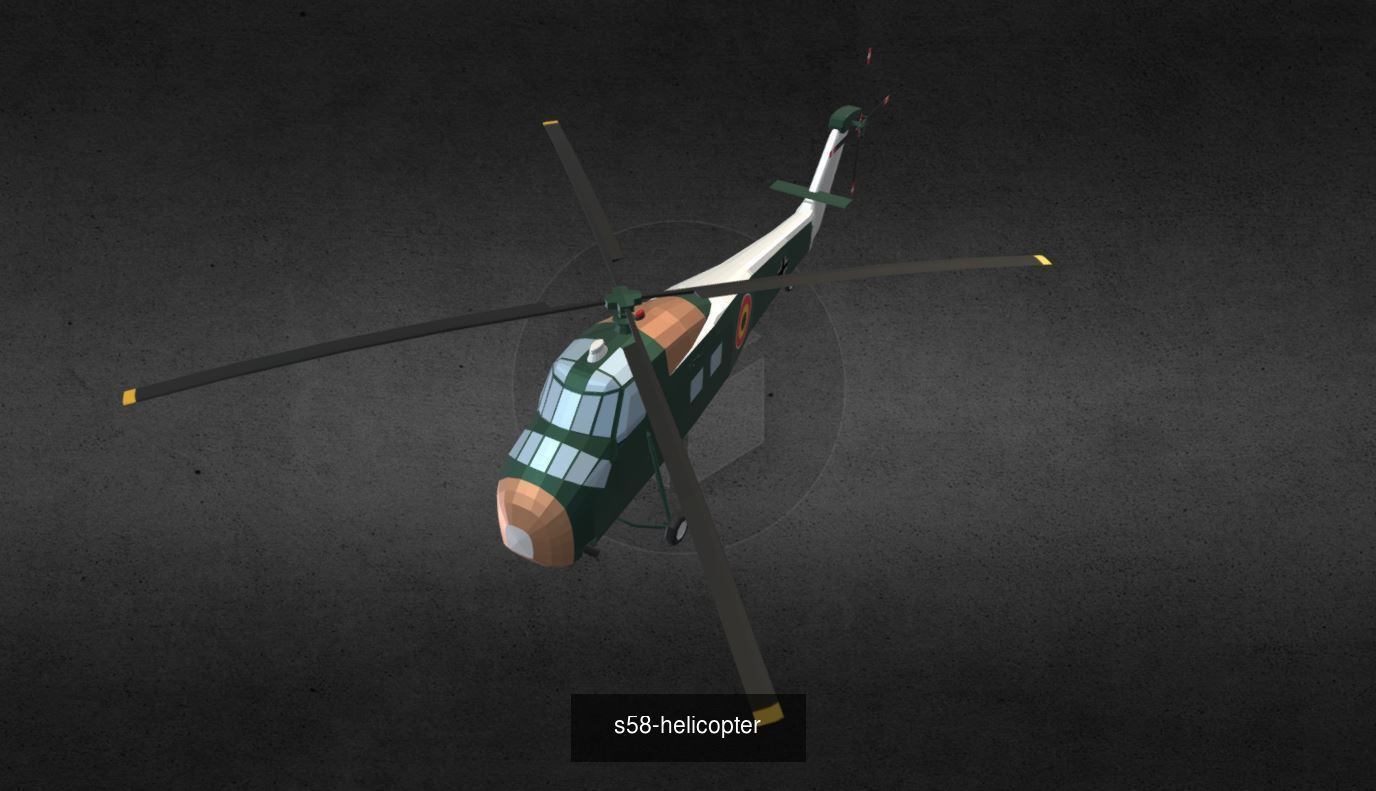 helicopter camouflage 3D Model Collection_8