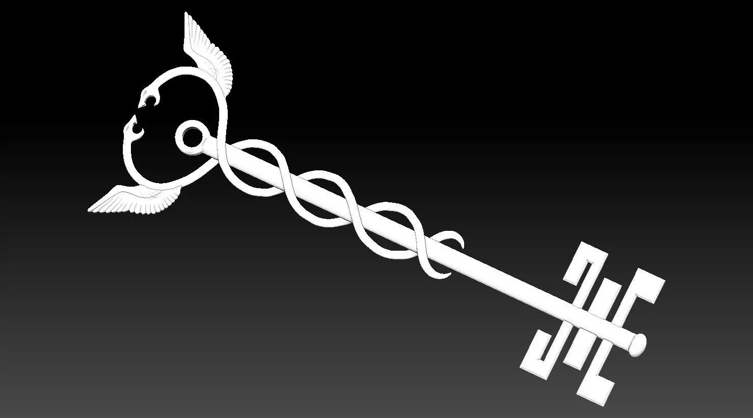 Locke and Key Mending key 3D print model