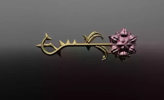 Locke and Key Thorn key 3D print model