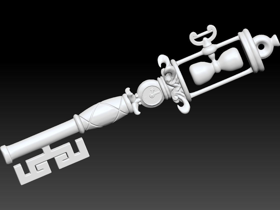 Locke and Key Timeshift key 3D model 3D printable CGTrader