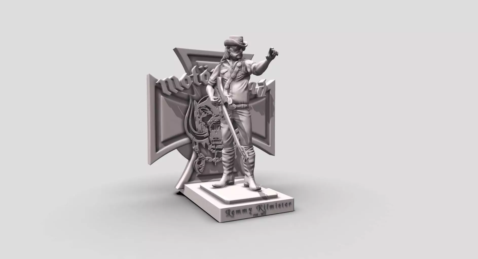 Lemmy Kilmister motorhead - 3Dprinting 3D print model_0