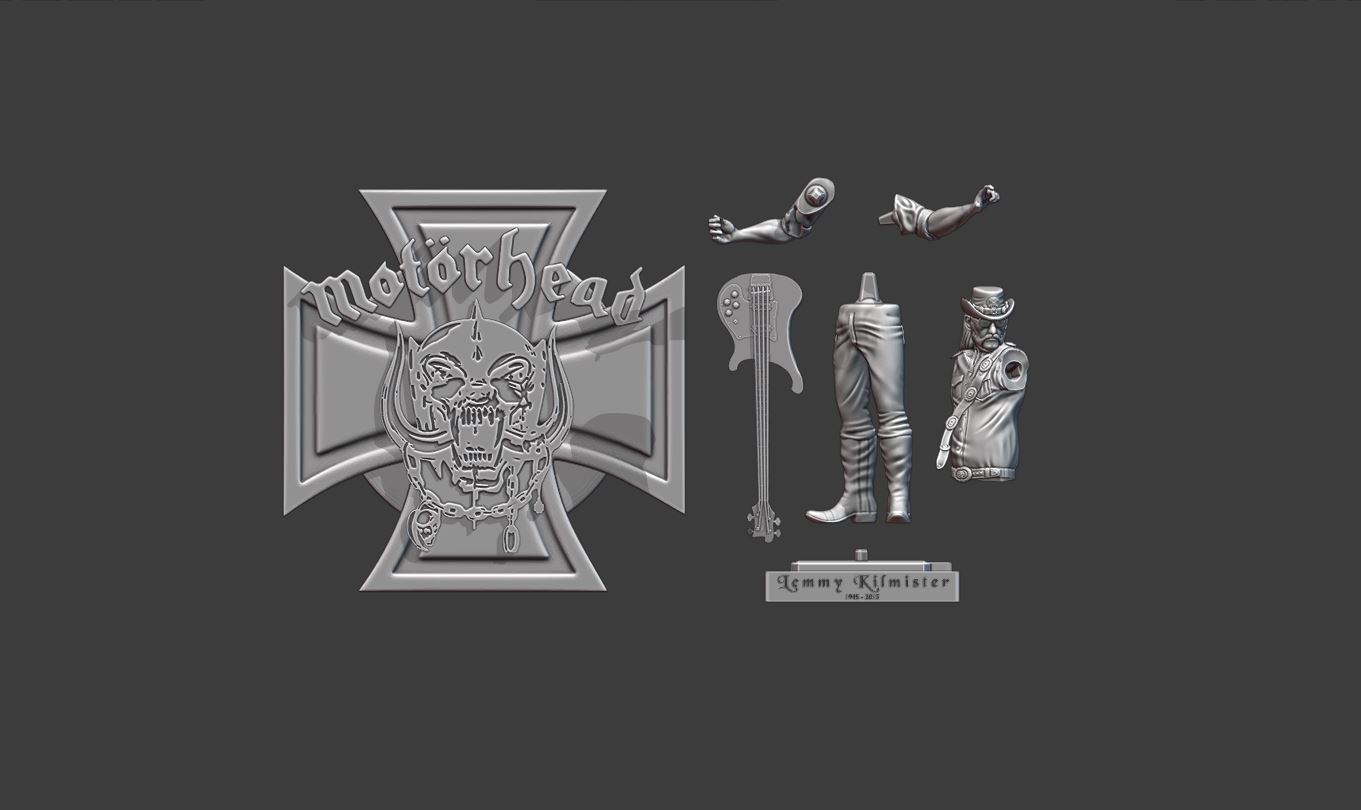 Lemmy Kilmister motorhead - 3Dprinting 3D print model_12