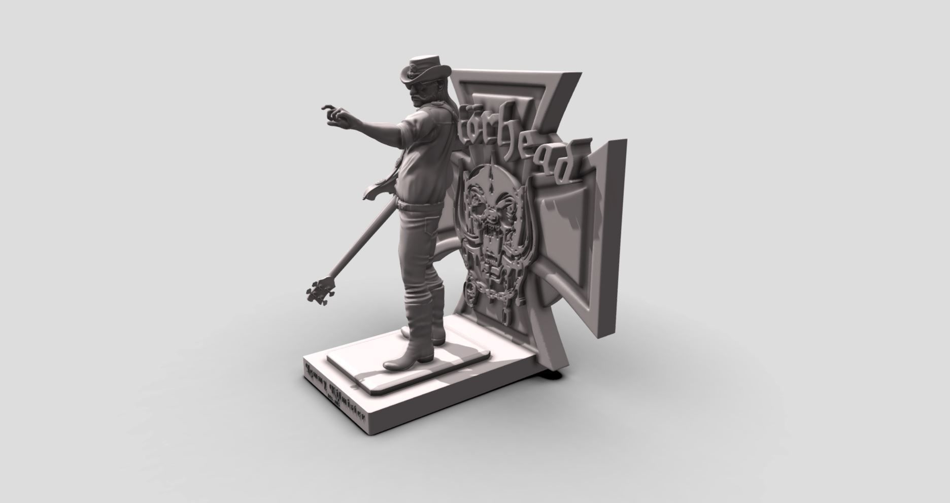 Lemmy Kilmister motorhead - 3Dprinting 3D print model_11