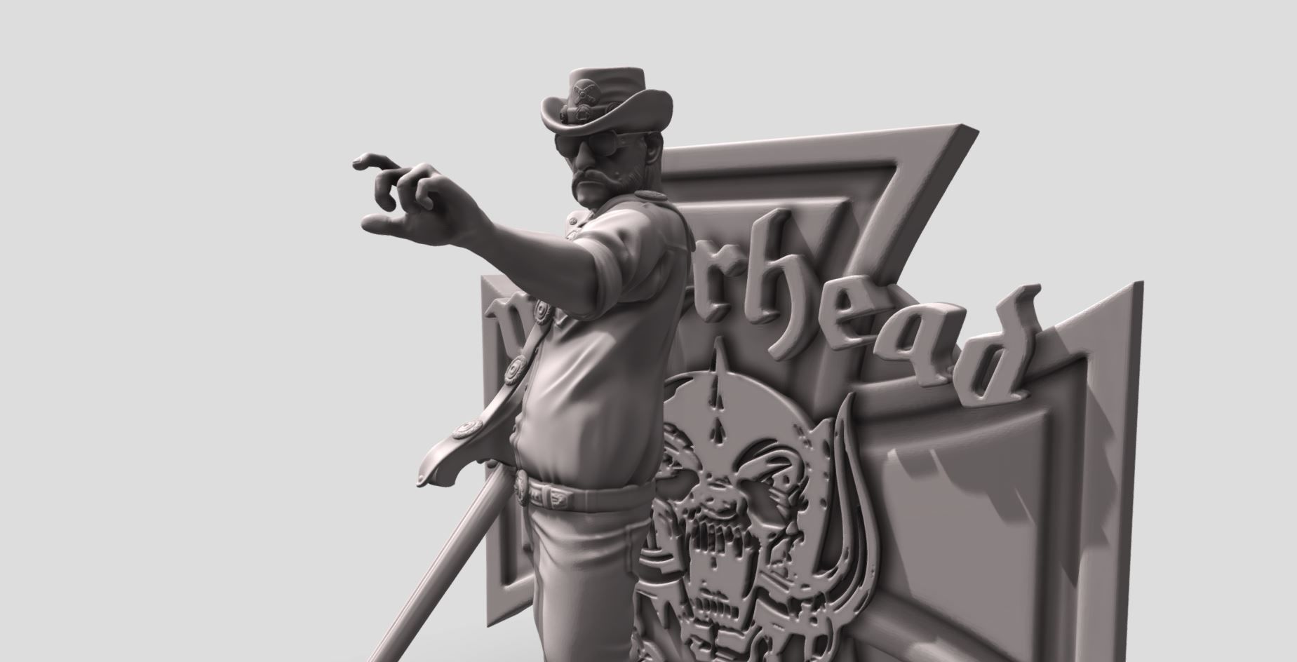 Lemmy Kilmister motorhead - 3Dprinting 3D print model_18