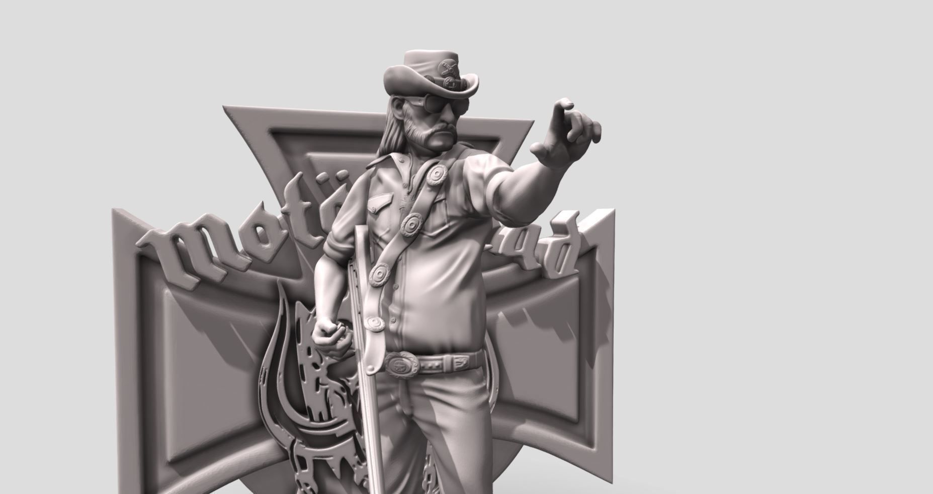 Lemmy Kilmister motorhead - 3Dprinting 3D print model_16
