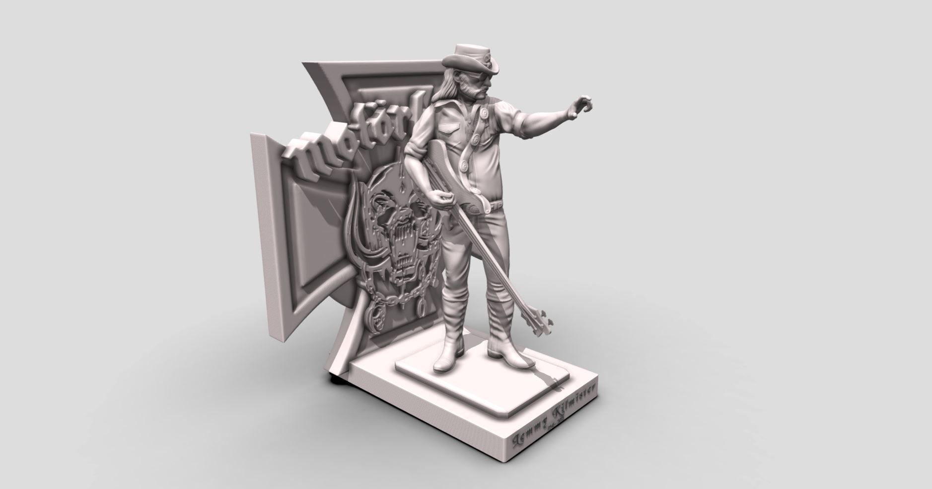 Lemmy Kilmister motorhead - 3Dprinting 3D print model_3