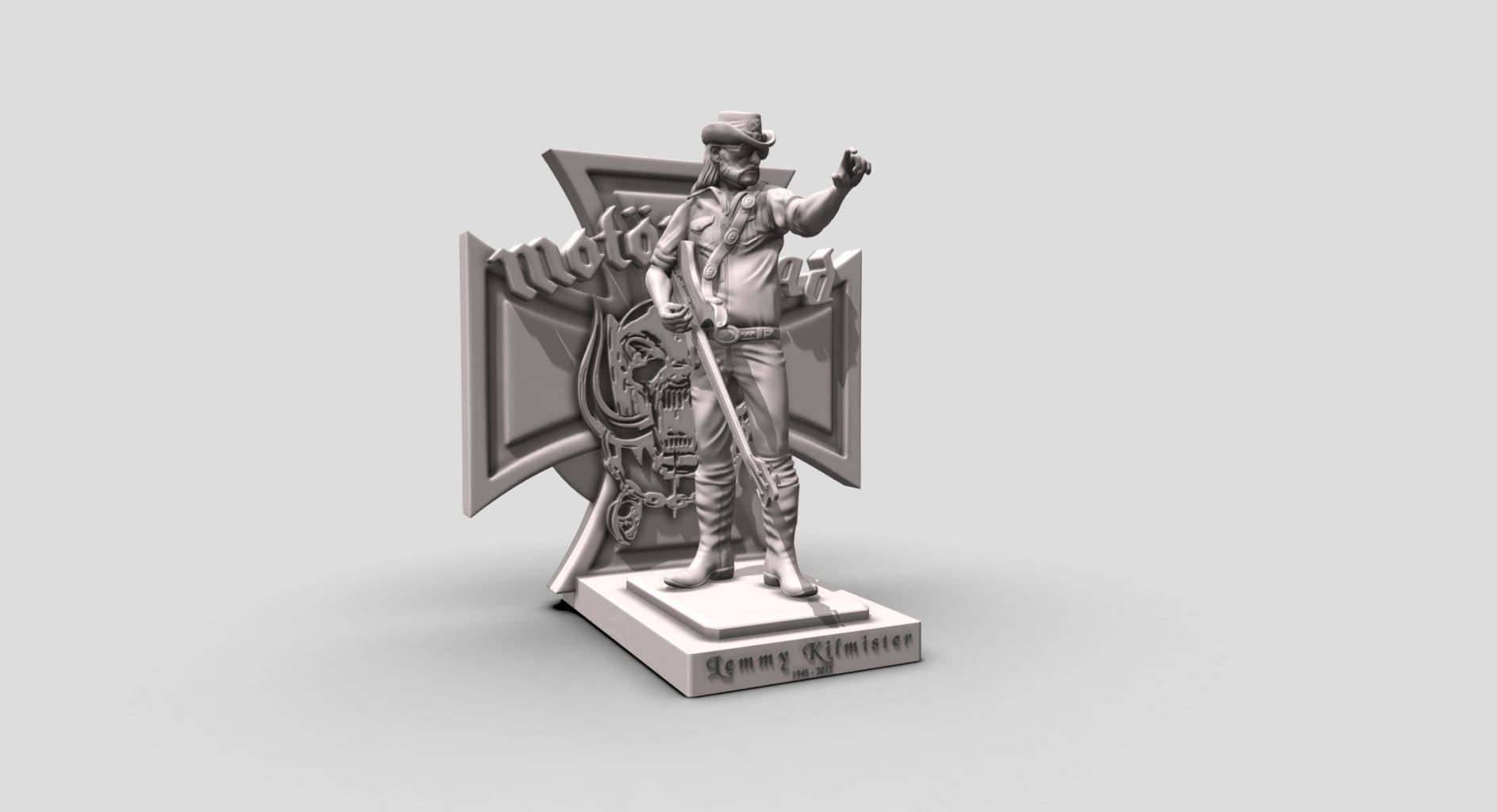 Lemmy Kilmister motorhead - 3Dprinting 3D print model_15