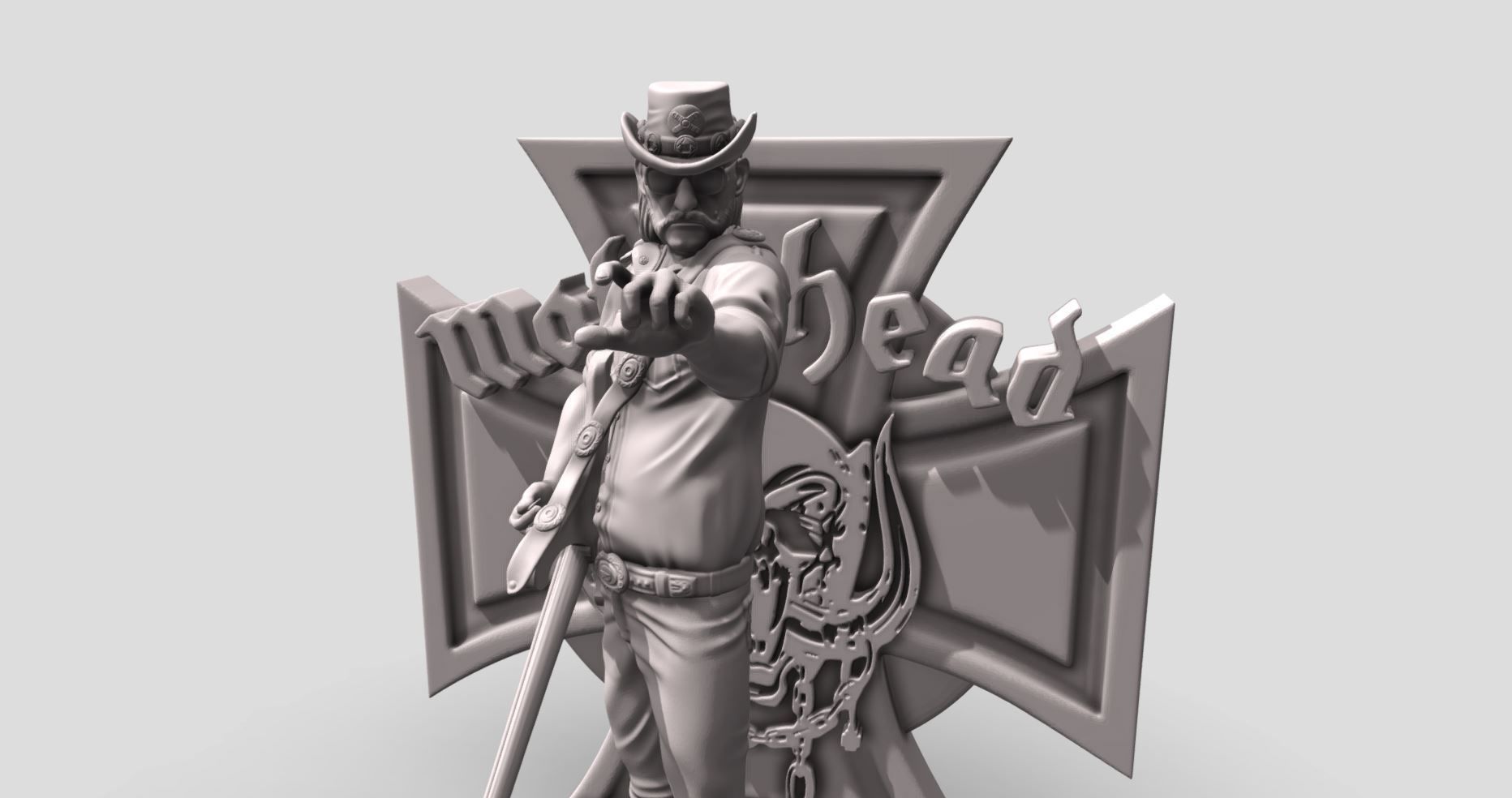 Lemmy Kilmister motorhead - 3Dprinting 3D print model_19