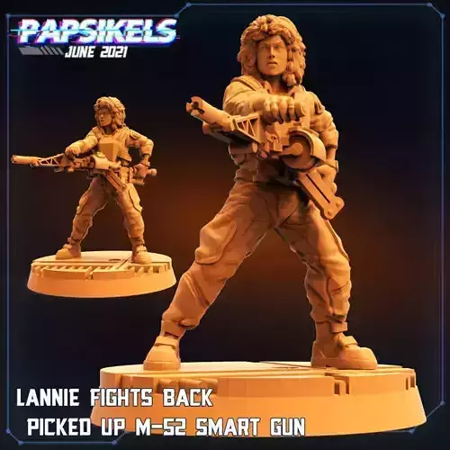 HUMAN SPACE CREW LANNIE M52 SMARTGUN 3D print model