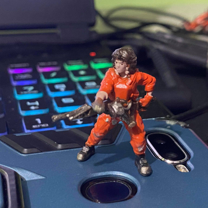 HUMAN SPACE CREW LANNIE M52 SMARTGUN 3D print model_2