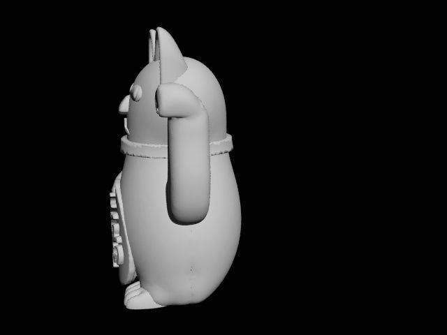 lucky cat 3D print model_23