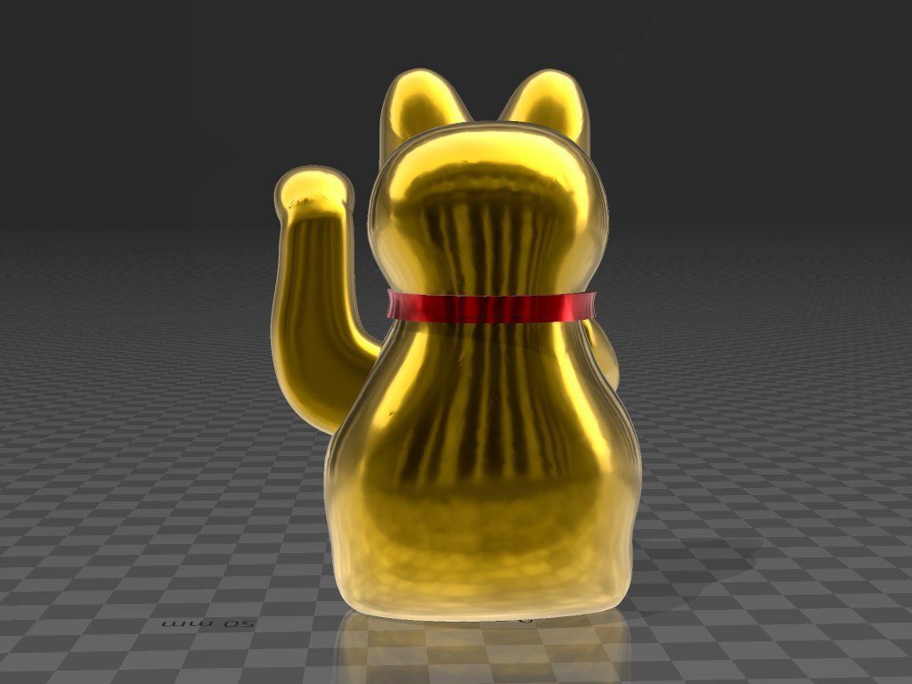 lucky cat 3D print model_2
