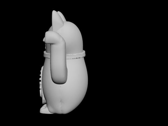 lucky cat 3D print model_22