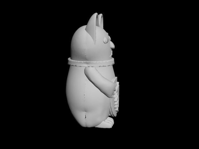 lucky cat 3D print model_11