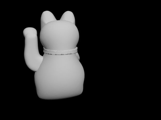 lucky cat 3D print model_18