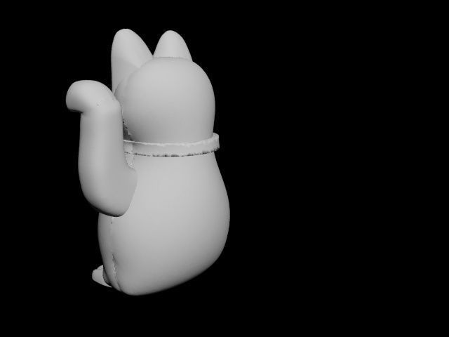 lucky cat 3D print model_20