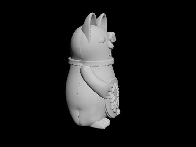 lucky cat 3D print model_10