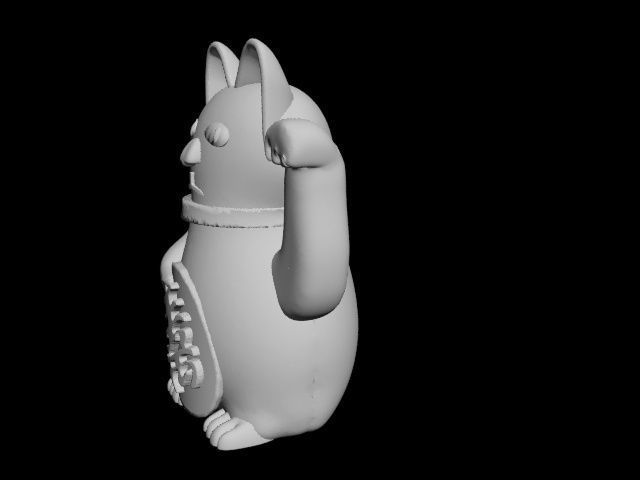 lucky cat 3D print model_24