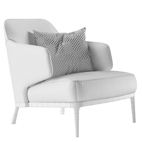 Frigerio Salotti Amanda armchair 3D model 7