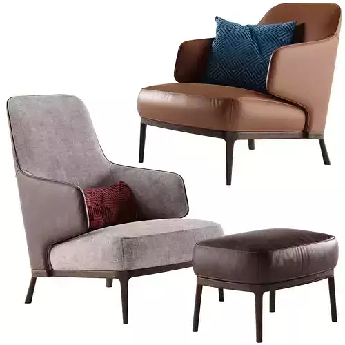 Frigerio Salotti Amanda armchair 3D model