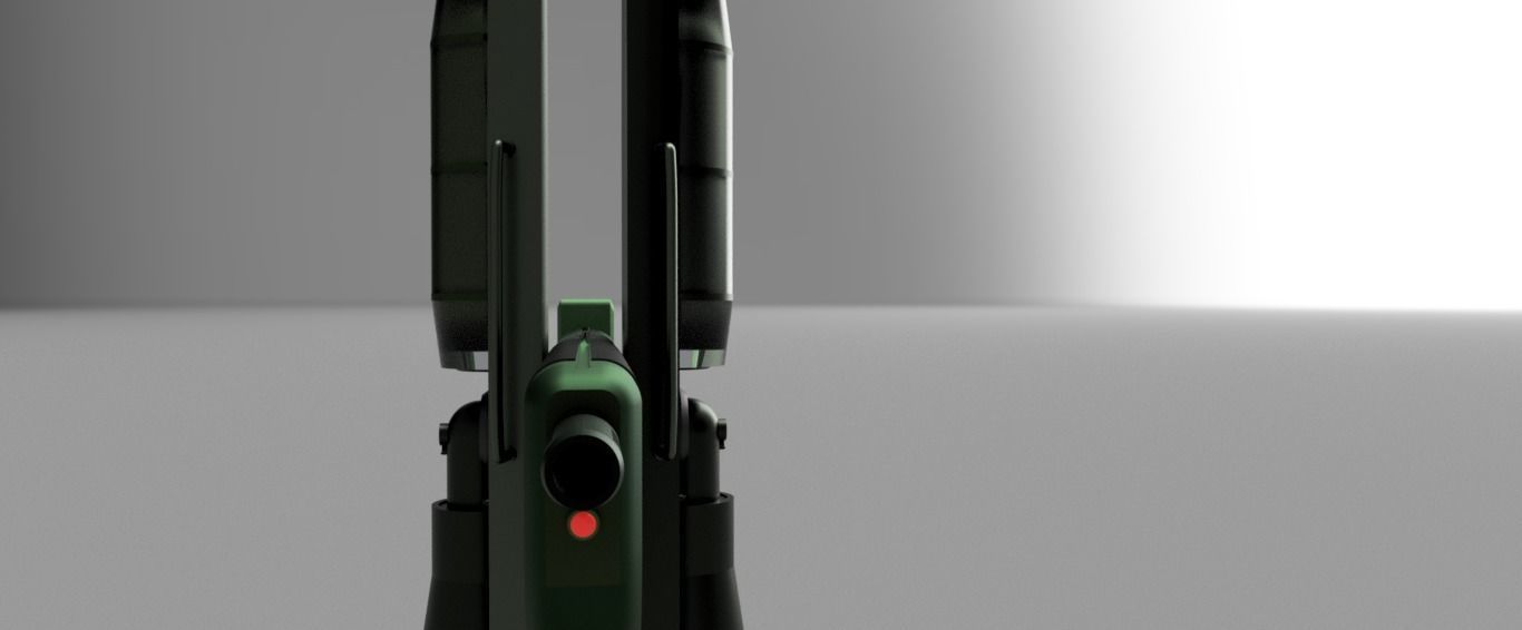 Sentry machine gun 2  3D model_1