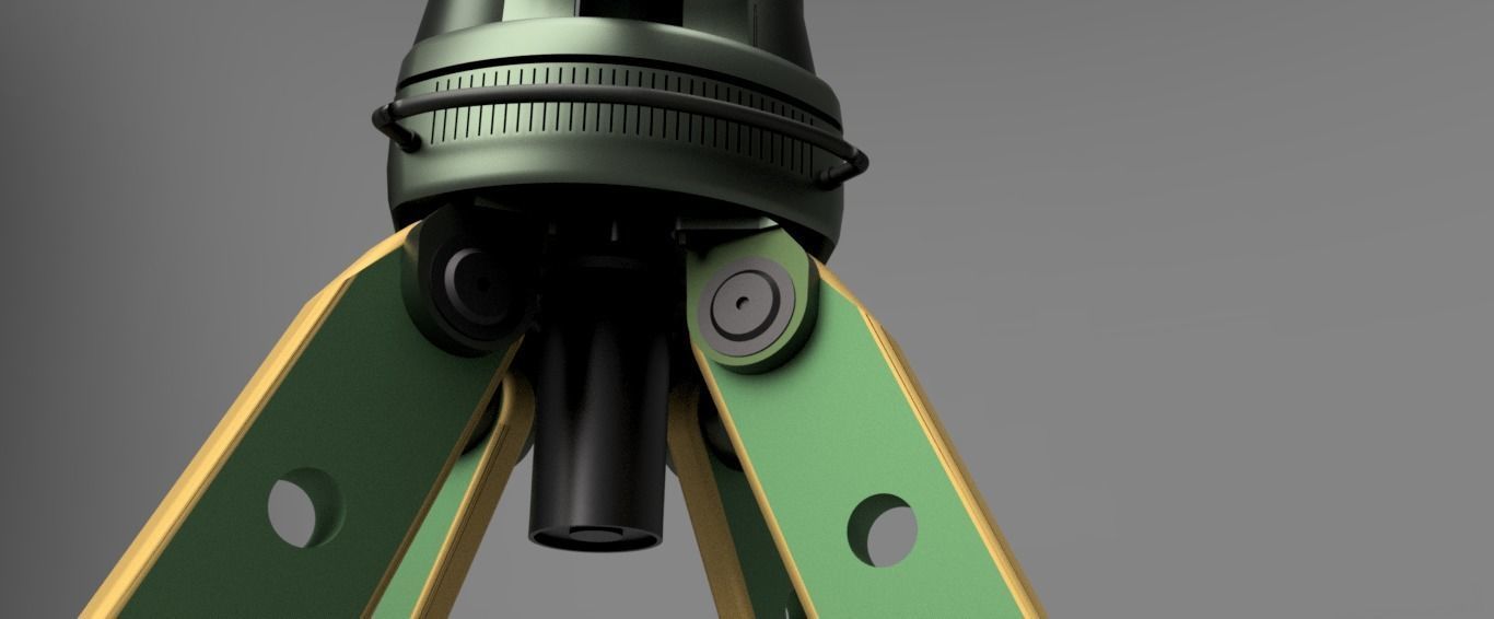 Sentry machine gun 2  3D model_9