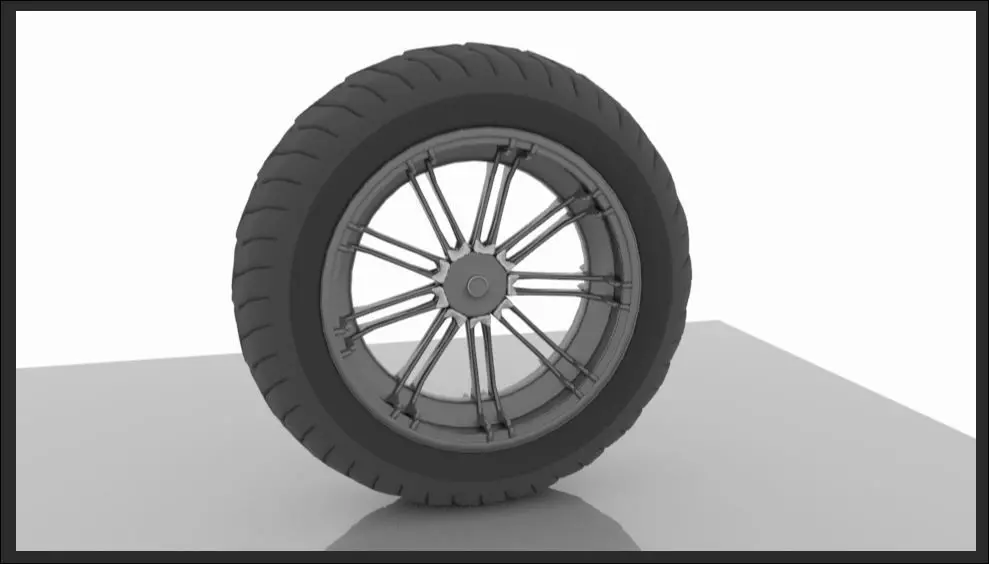 Motorcycle Tyre Free 3D model